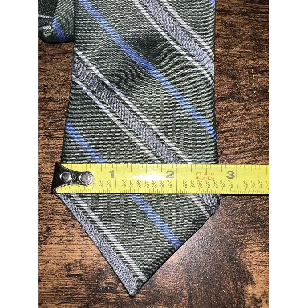 Men's Goodfellow &‎ Co Green/gray/blue Striped Necktie